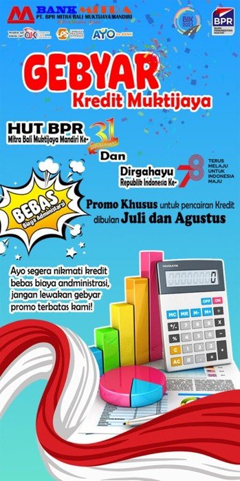 BPR Mitra Bali Muktijaya Mandiri Luncurkan Gebyar Kredit Bebas Biaya Administrasi